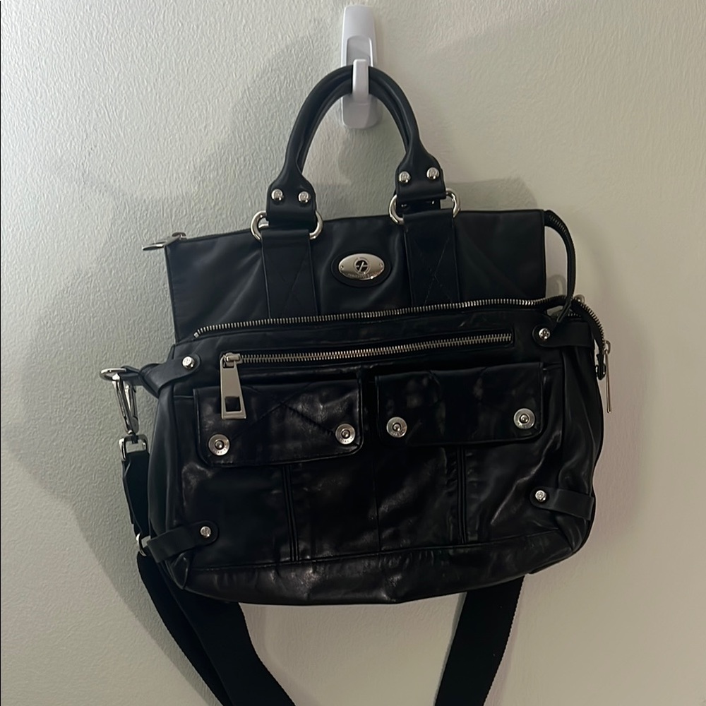 Francesco Biasia Black Leather Women's Purse
